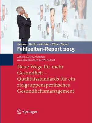 cover image of Fehlzeiten-Report 2015
